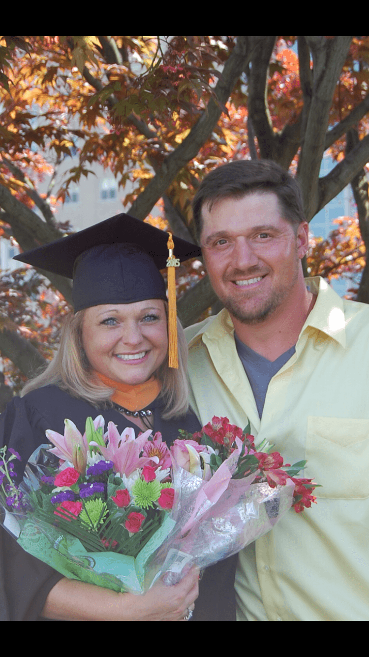 Dr. Riccio in cap and gown, Carlow University, 2015