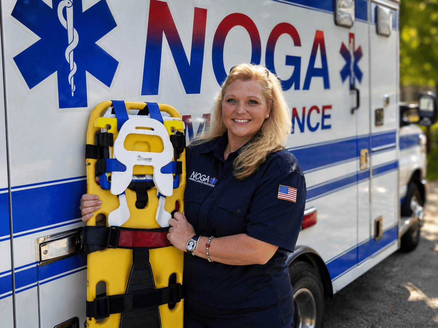 Dr. Riccio as a paramedic with Noga Ambulance